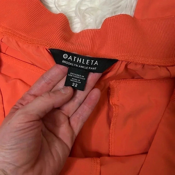 Athleta Brooklyn Ankle Pant Plus Size 22 Orange Haze - Picture 5 of 9